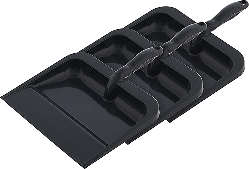 Miniatura 6 de Superio - Cacerola de plástico con mango cómodo (3 unidades), resistente, duradera, ligera y multisuperficie, fácil de barrer de escoba, 10.0in de