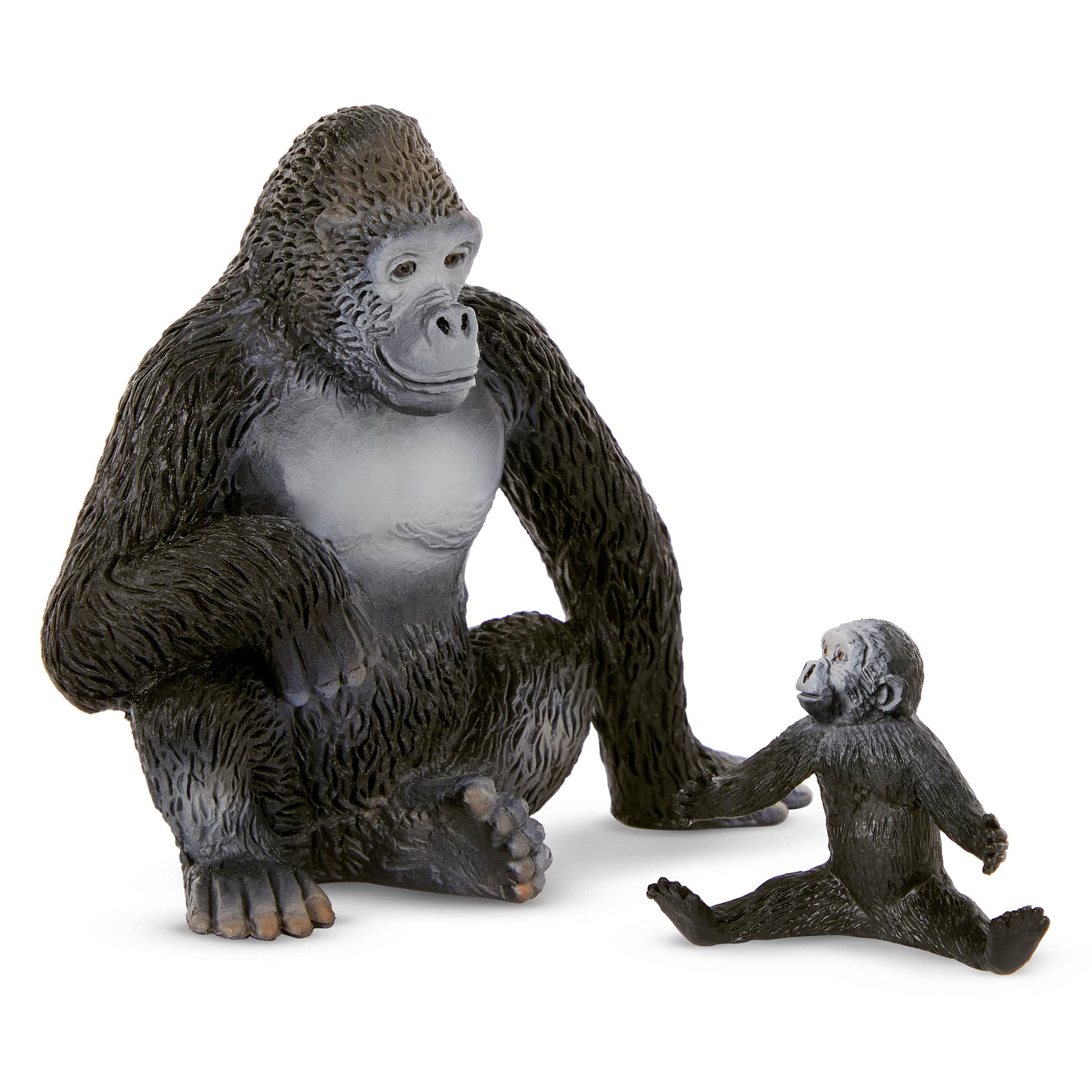 Terra by Battat Gorilla Family Small Gorilla Animal Toy Miniatures