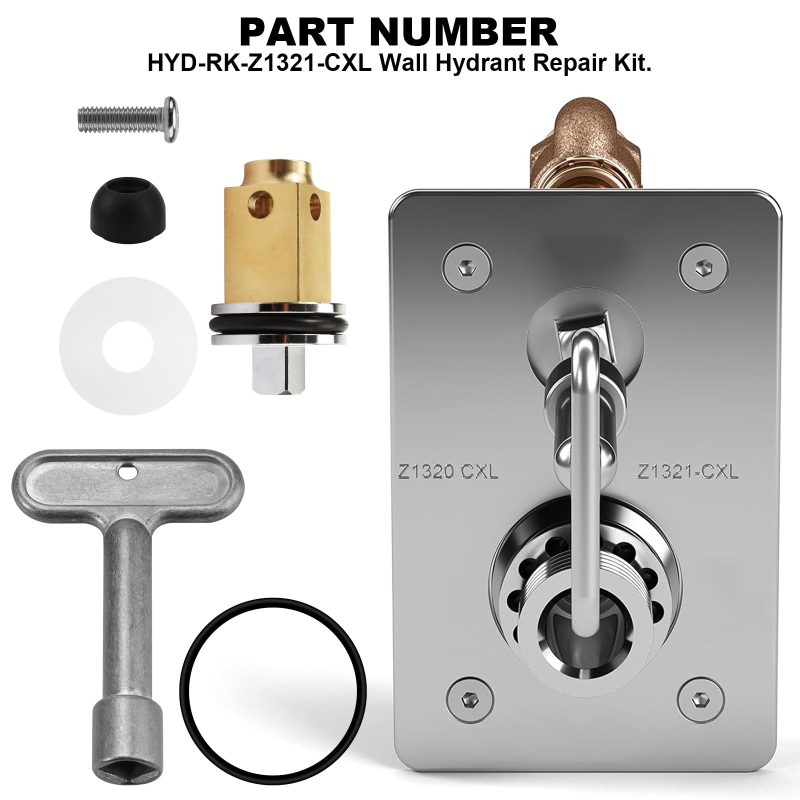 Zestaw naprawczy do hydrantu ściennego, pasuje do Zurn HYD-RK-Z1321-CXL Z1321-CXL/ Z1320-CXL