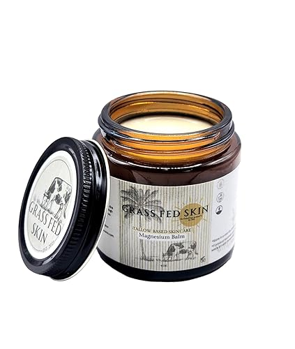 Miniatura 1 de Grass Fed Skin - Bálsamo de magnesio - Cuidado de la piel a base de sémola- Orgánico, alimentado con pasto - Acabado de hierba, ingredientes