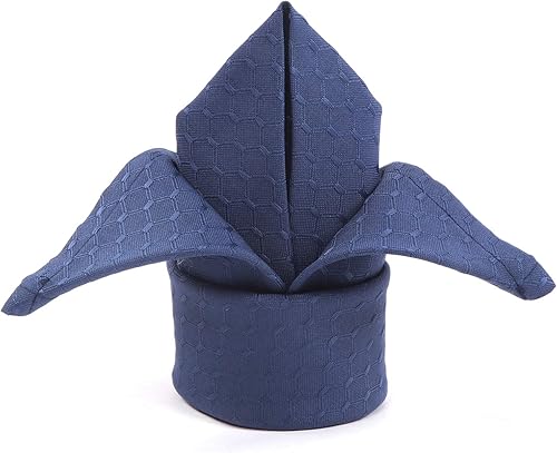 Miniatura 10 de ColorBird Servilletas elegantes de tela jacquard de gofre, de 17 x 17 pulgadas, lavables, resistentes al agua, a prueba de derrames, tela de