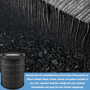 FY3437 FY3455 Replacement Filter Kit for Philips AC3737/10 Series 3000 2-in-1 Air Purifier and Humidifier Replacement H13 HEPA + Activated Carbon Filter and Humidifier Filter (Replacement Filter FY3437 FY3455/00)