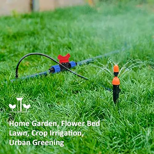 Miniatura 7 de Feelers Válvula de cierre de púas para riego por goteo, conector de válvula de acoplamiento de tubo de goteo de 12 pulgada, accesorio de bloqueo