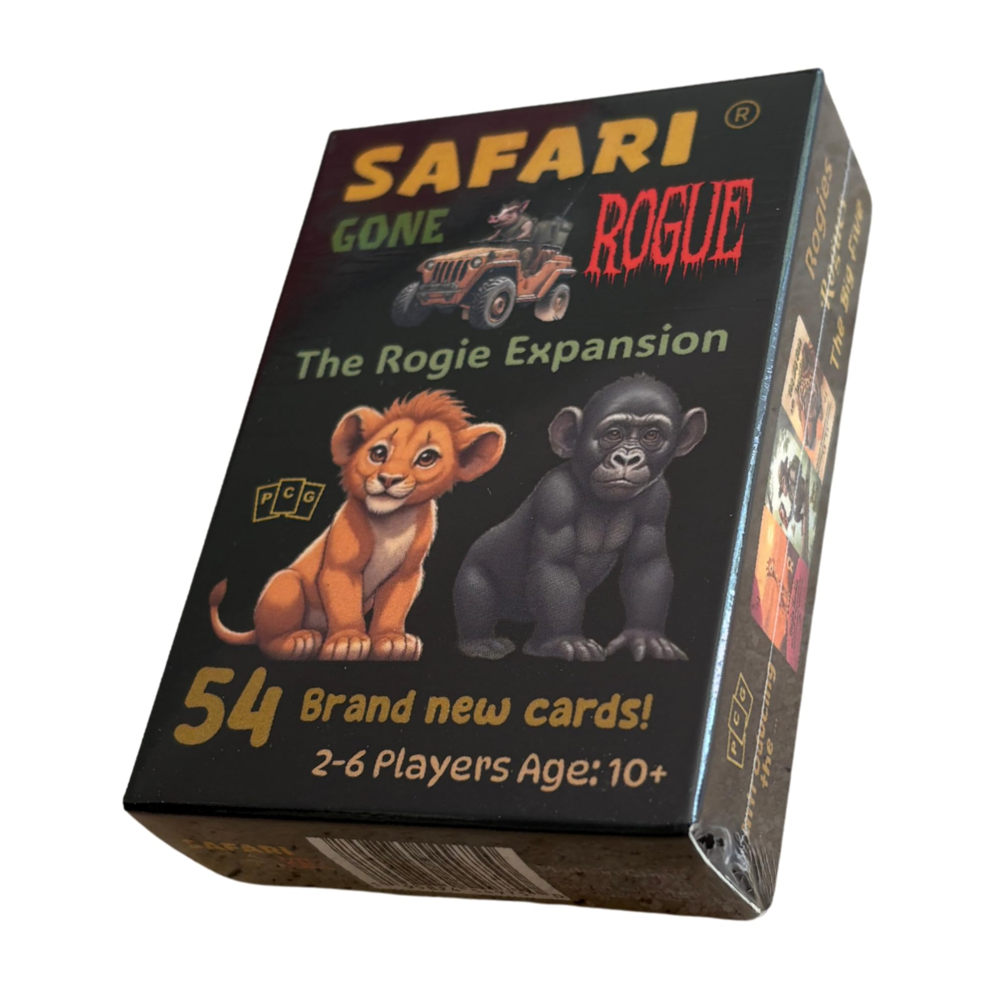 Safari Gone Rogue - The Rogie Expansion | 54 Additional Cards | Family Card Game | Set Collecting | Ages 10+ | 2-6 Players | Suitable for Adults, Teens and Children