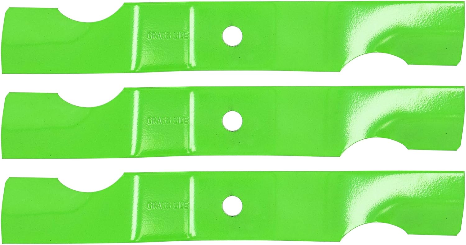 8TEN LawnRAZOR Mower Blade for Ariens Zoom Gravely ZT Zero Turn 42 Inch Deck 04265400 (Notched High-Lift) 3 Pack