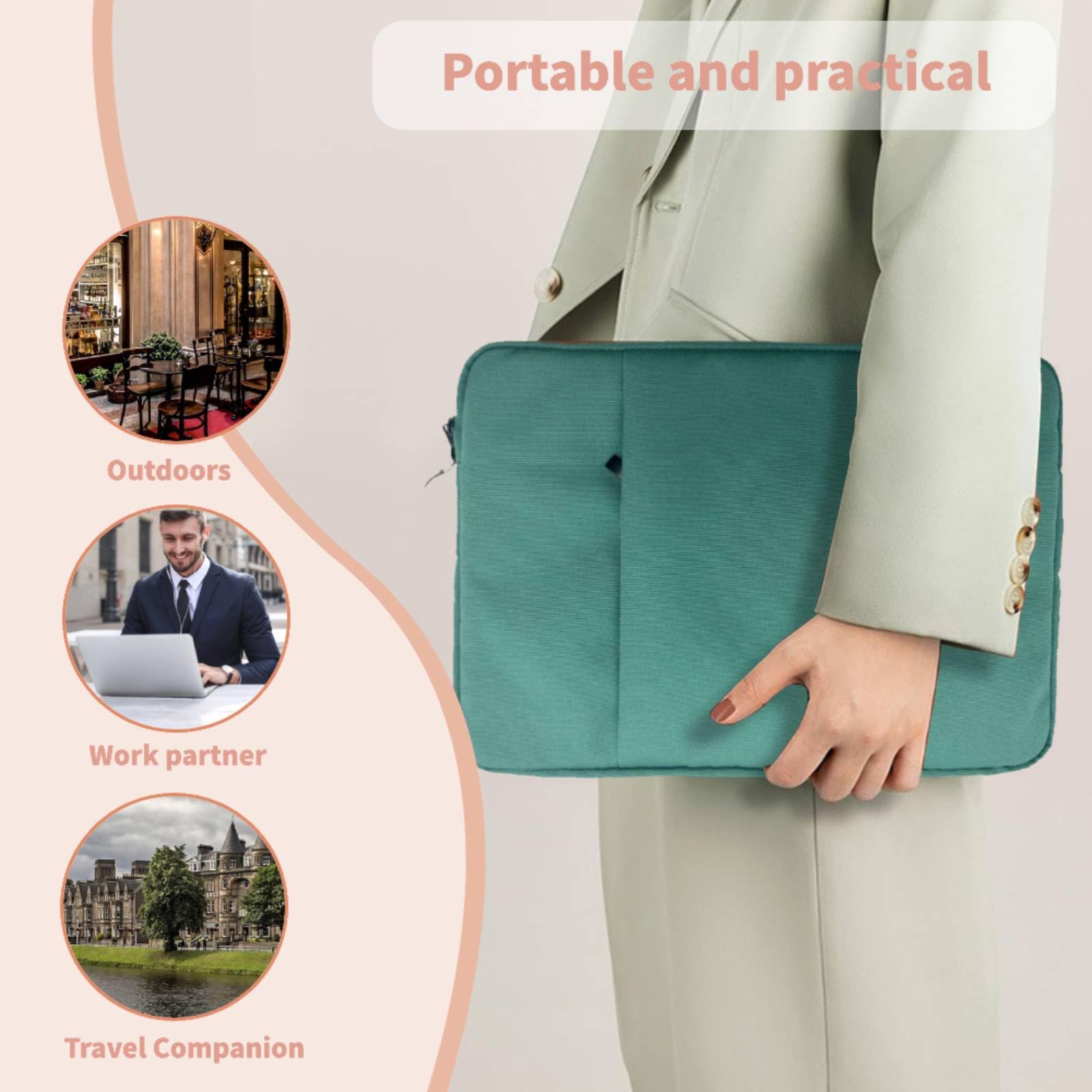 Laptop-Hülle Kompatibel für MacBook Neo 13 Zoll Modell 2026 (A3404) mit A18 Pro-Chip, Kunststoff Schutzhülle Hartschale & Laptop Tasche &Tastaturdeckel, Mandelblüte