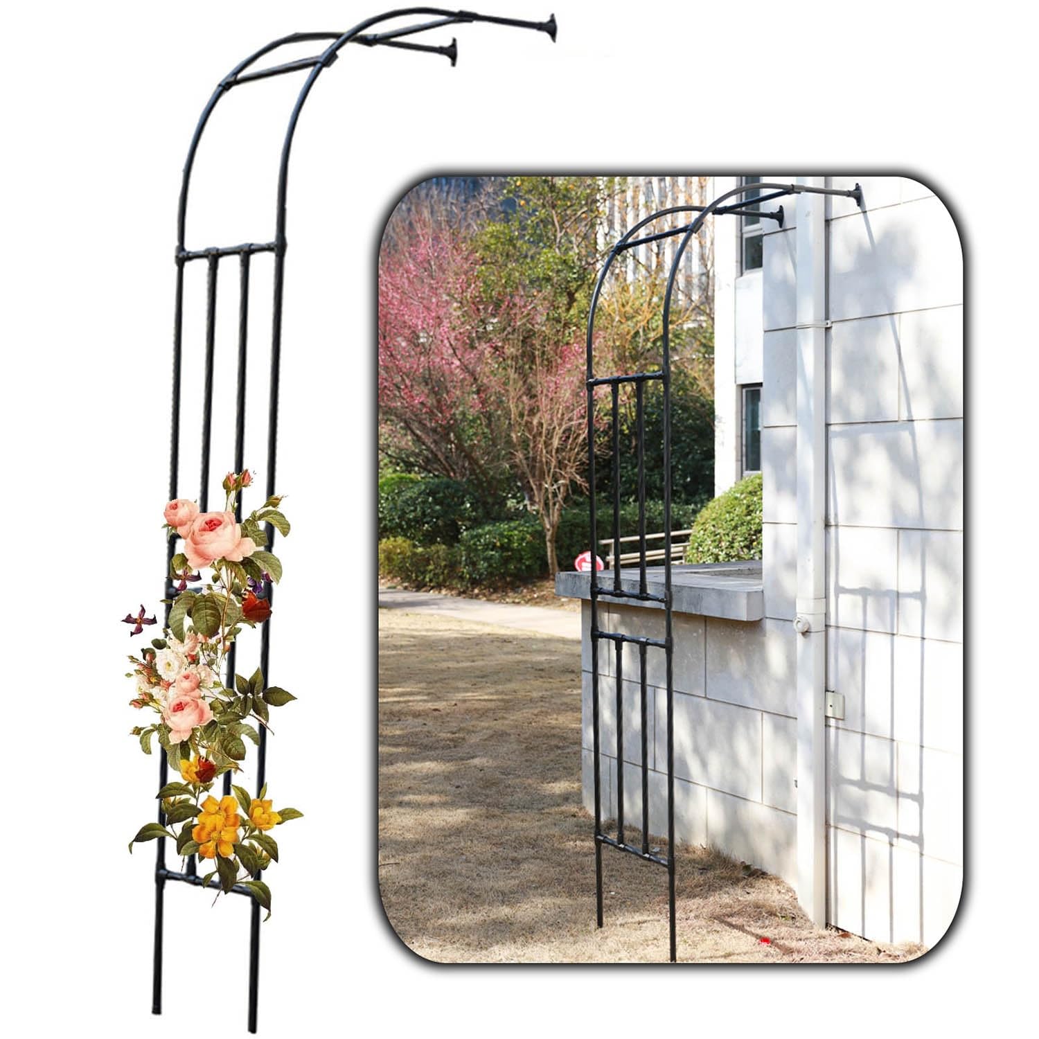 メタルガーデンアーク、中型デザイン、幅60〜300 Cm、登山植物に