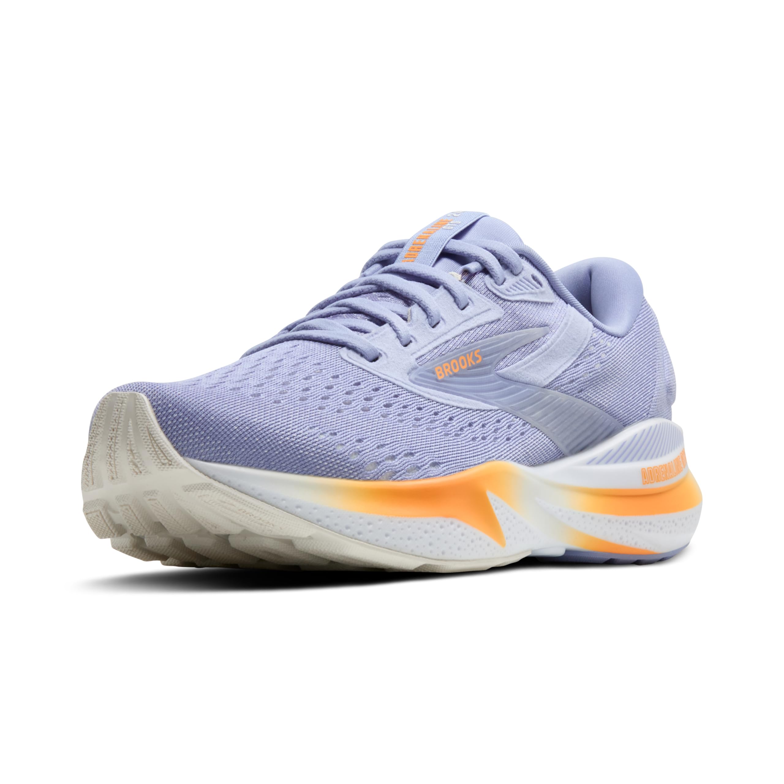 Brooks Adrenaline GTS 24 Chaussures de Running Chaussure de Running avec stabilisateurs Femmes Lilas - Blue Heron/​White/​Orange 36,​5