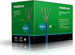 Cabo de rede Impact Lan Cat5E 4P Azul Intelbras 305m