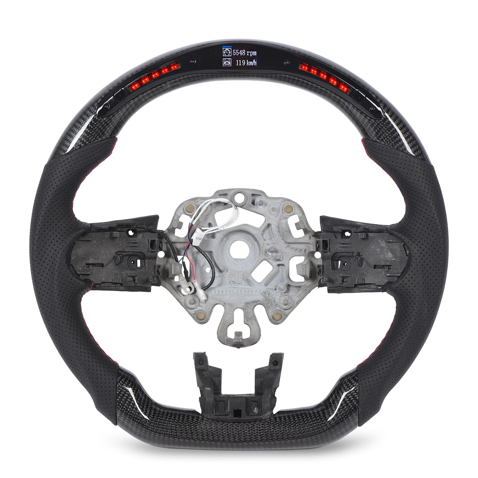 Flat Bottom D Type Racing LED Steering Wheel for S Clubman F54