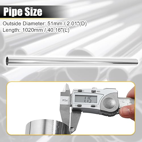 Miniatura 103 de X AUTOHAUX Straight 4" OD 35" Length DIY Custom Mandrel Exhaust Pipe 4 Inch Tube Pipe T304 Stainless Steel Universal Fit