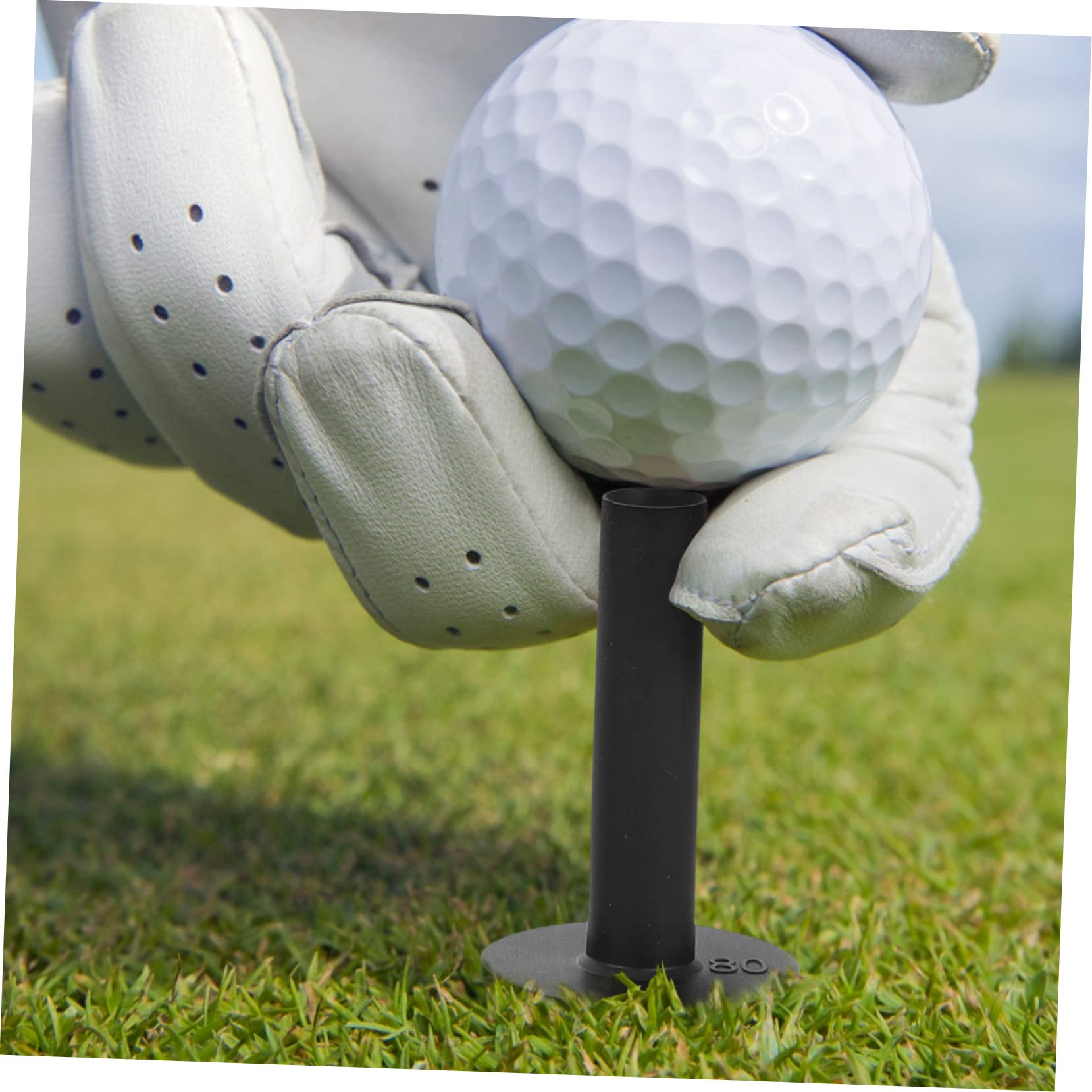 BESPORTBLE Alfileres De Golf Golfs Neto tee De Golf Ajustable Bandejas De De Golf Camisetas De Pelota De Golf Tees De Práctica De Golf Black Gel De Sílice