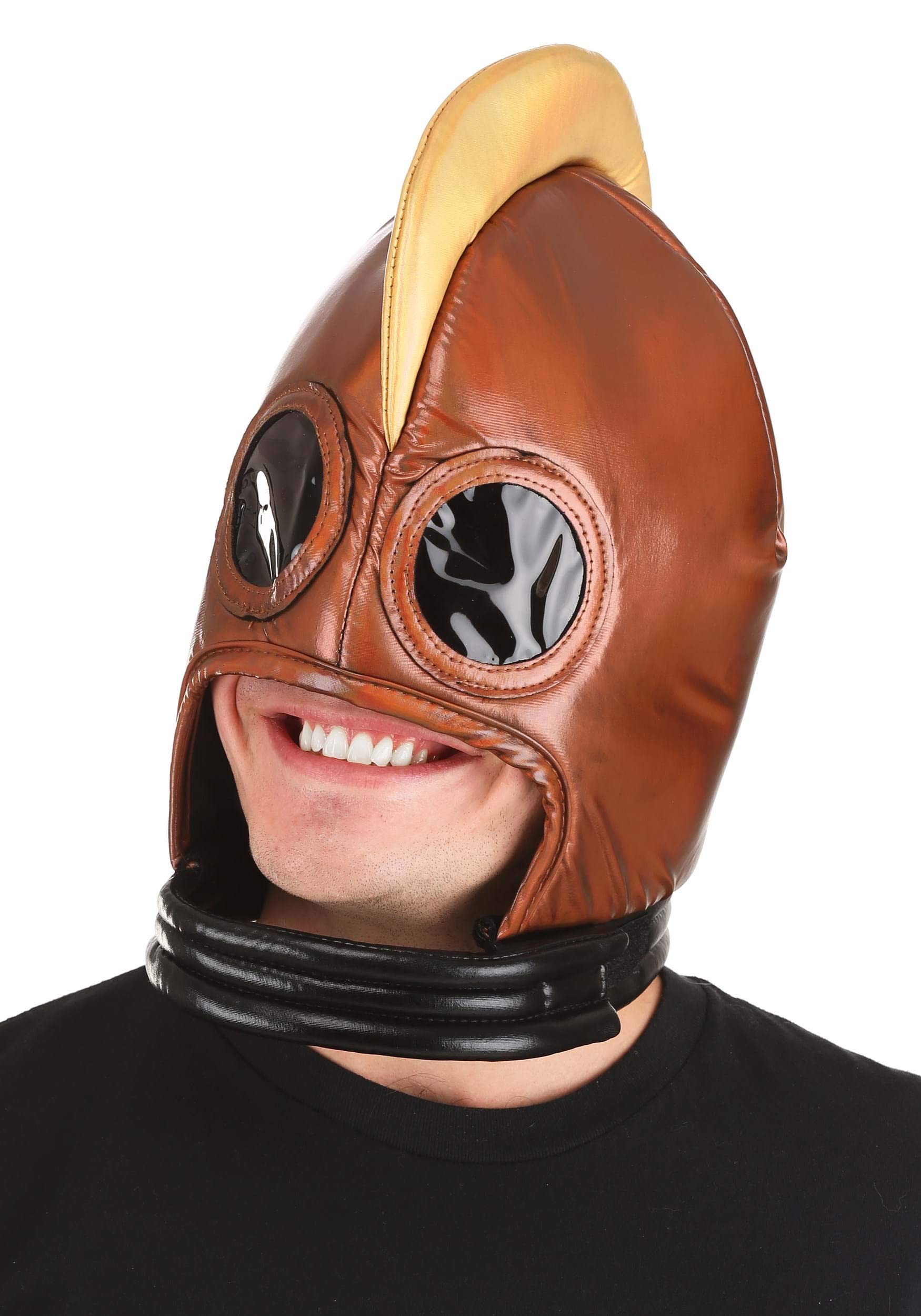 Elope Men's Black Retro Robot Helmet Standard Brown,