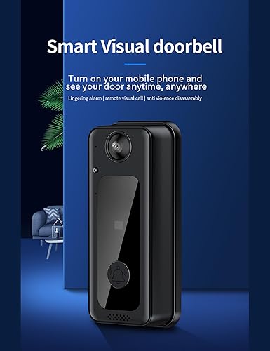 Miniatura 2 de Timbre inteligente inalámbrico M3 2024, alertas de reconocimiento inteligente, monitoreo remoto en tiempo real, cámara de timbre visual de video HD