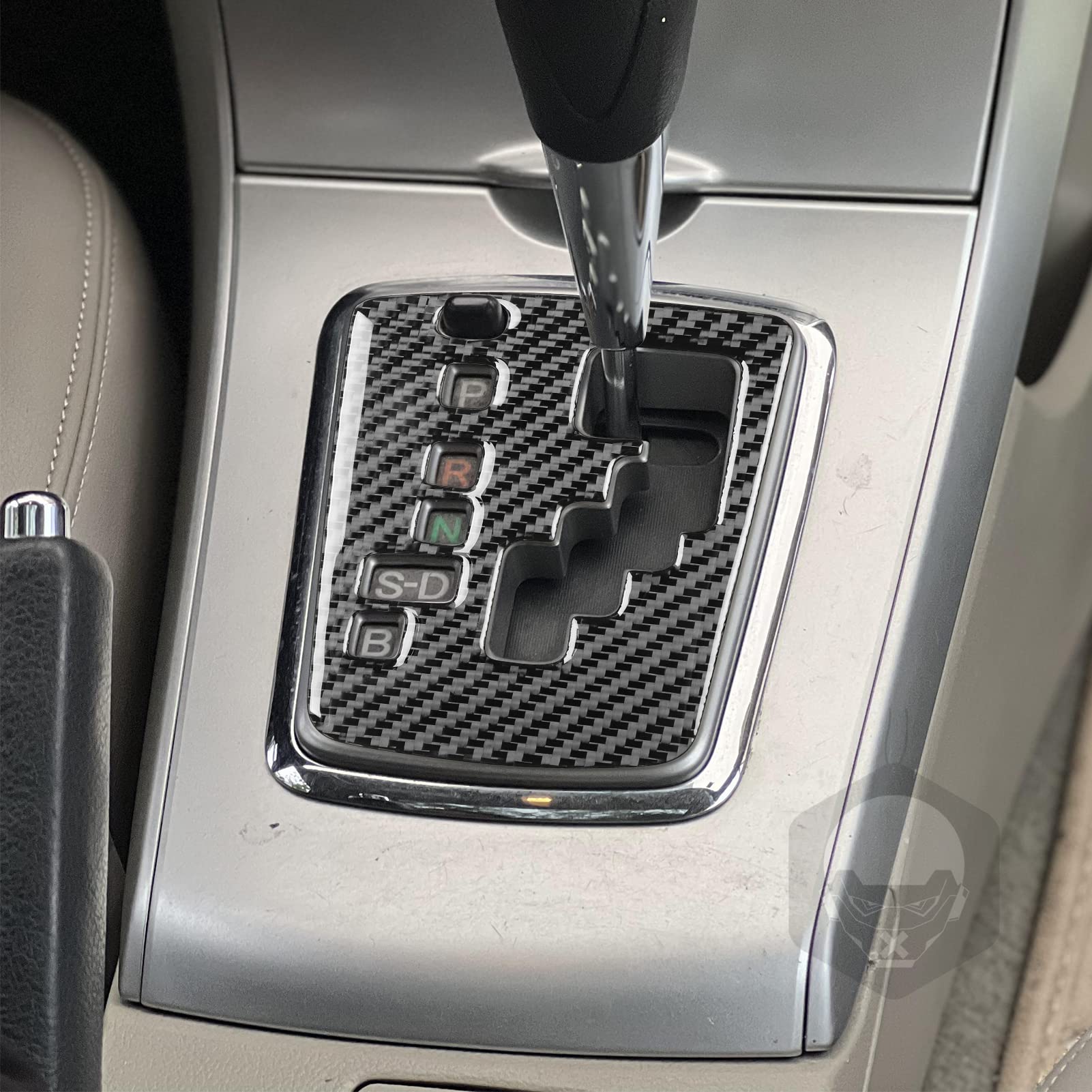 Aazon.co: awliye ABS Center Console Gear Shift Panel Frae Cover Tri, Carbon Fiber Cup Holder