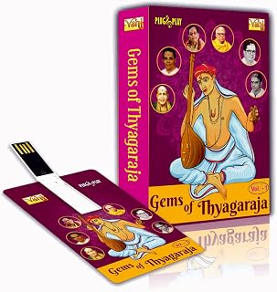 INRECO MUSIC CARD - GEMS OF THYAGARAJA -CARNATIC VOCAL - 320 kbps (4 GB) [MP3 CD] GNB; Chembai Vaidyanatha Bhagavathar; Ma... Price In India