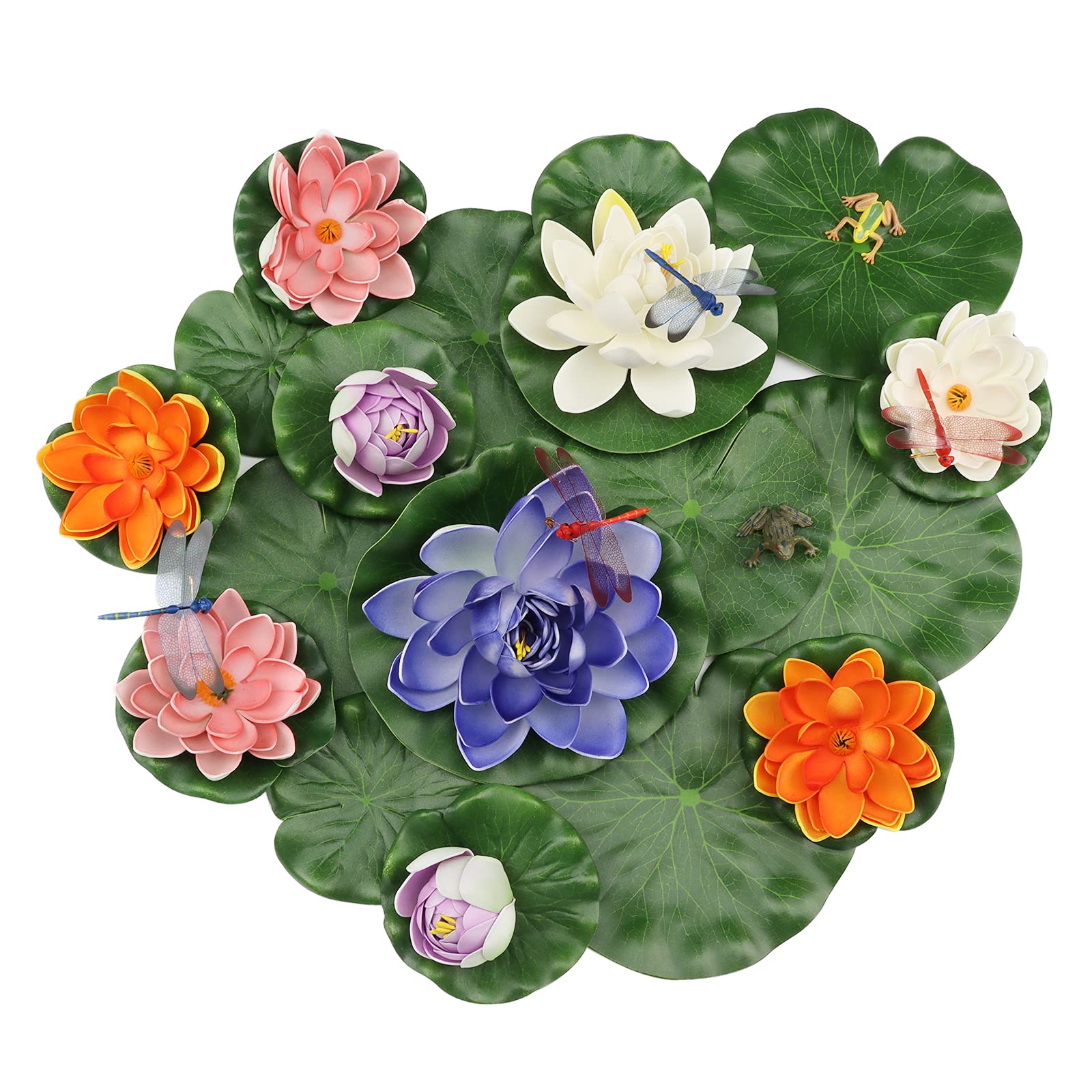 Buy MicButty 24 Pieces Lily Pads for Ponds, Artificial Water Floating