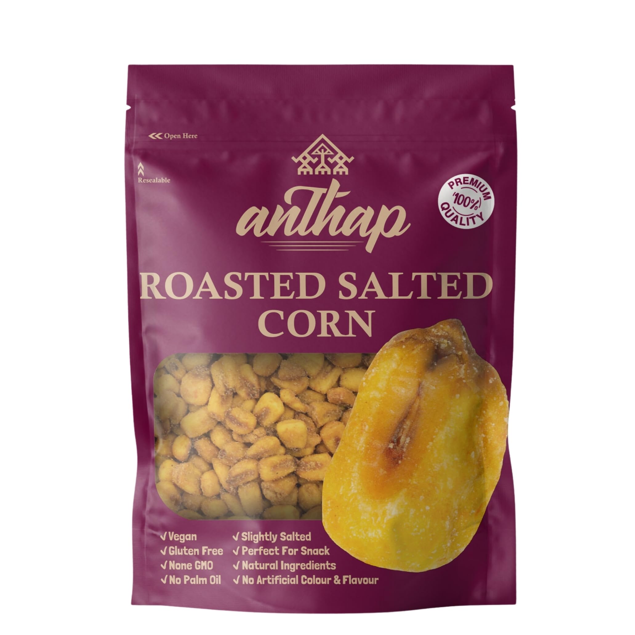 Roasted Salted Corn - Non GMO, No Palm Oil, Roasted & Salted, Crunchy Corn Snacks, Perfect for Movie Nights and Special Parties 700g