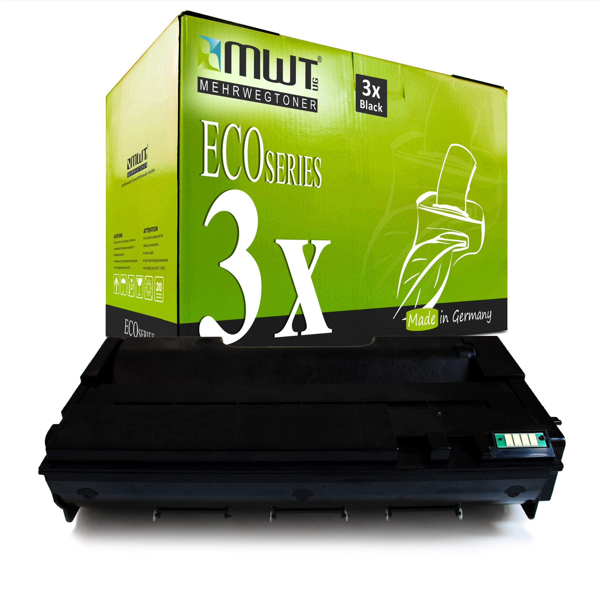 Mehrwegtoner 3X XXL kompatibel für Ricoh Aficio SP 200 und SP 210 Series mit Fax Scan Netzwerk WLAN etc. ersetzen SP 201L / SP 201H Patronen Original (ISO-Norm 19798 )