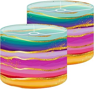 Lampshades Lamp Shades set of 2 Rainbow line abstract luxury composition Inkscapes Light Shade for Table Lamps Floor Lamps Drum Lamp Shades Lampshade Replacement
