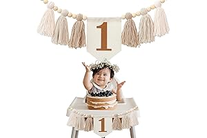 Handmade Boho 1st Birthday High Chair Banner Party Decoration
