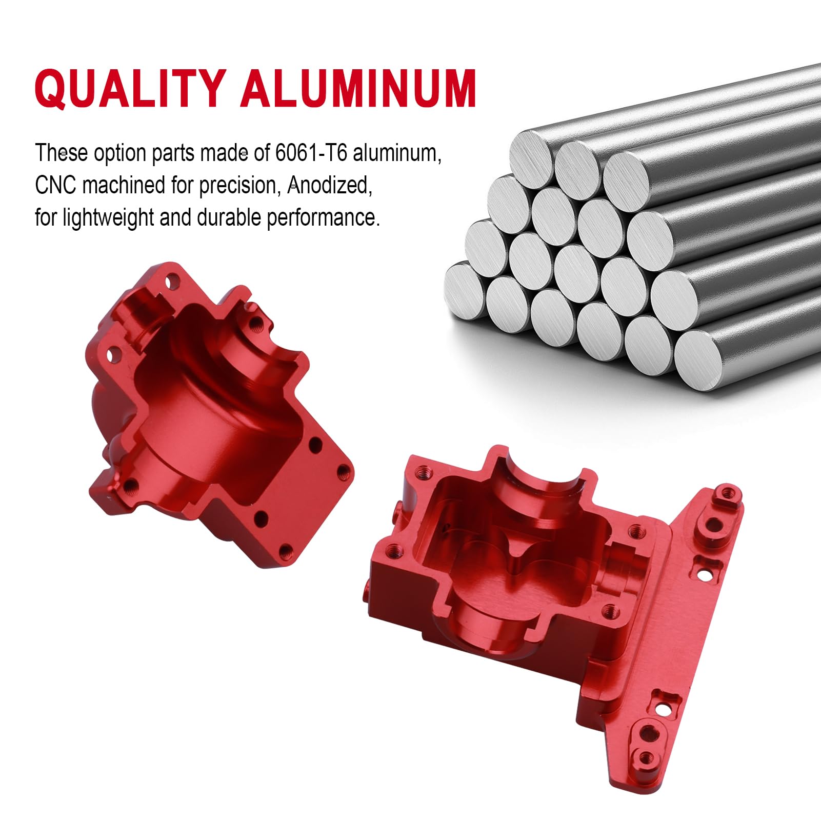 Amazon.com: Hobbypark Aluminum Differential Housing Bulkhead Front