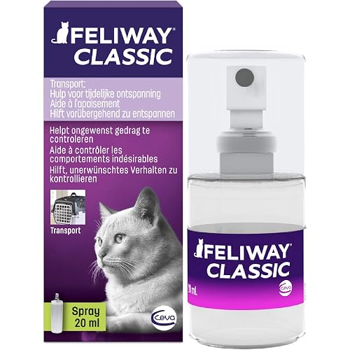 FELIWAY Classic Cat Calming Pheromone Travel Spray (20 mL)