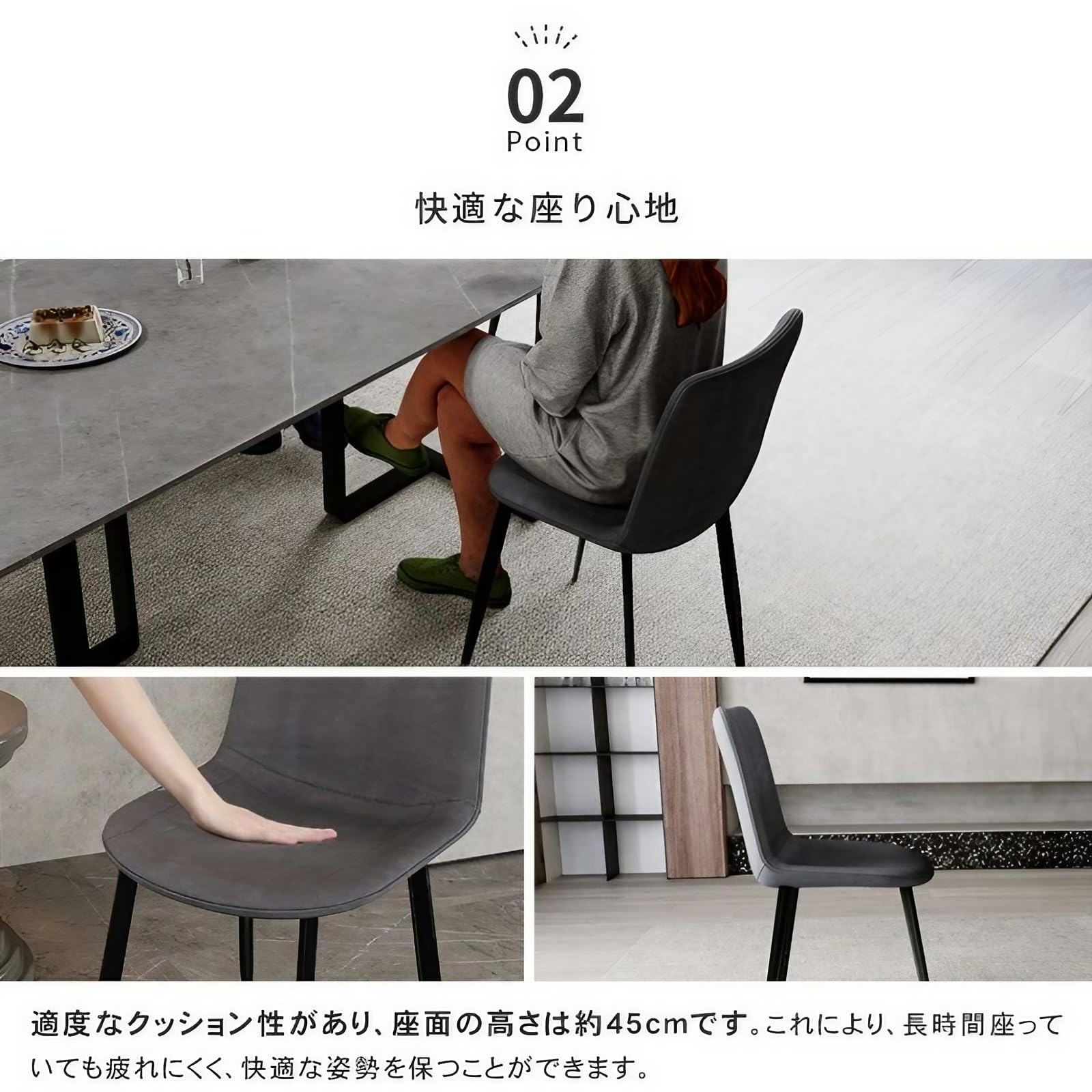 Amazon｜MUTUKI【3年保証】ダイニングチェア 2脚セット 茶 おしゃれ 