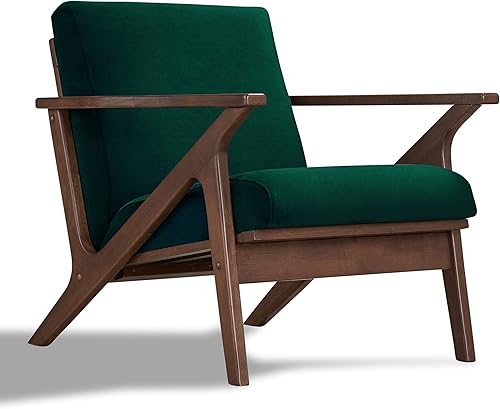 Miniatura 18 de Zola - Silla moderna de mediados de siglo, muebles de sala de estar, beige/roble Beige/Roble,Terciopelo rubor/Nogal,Terciopelo