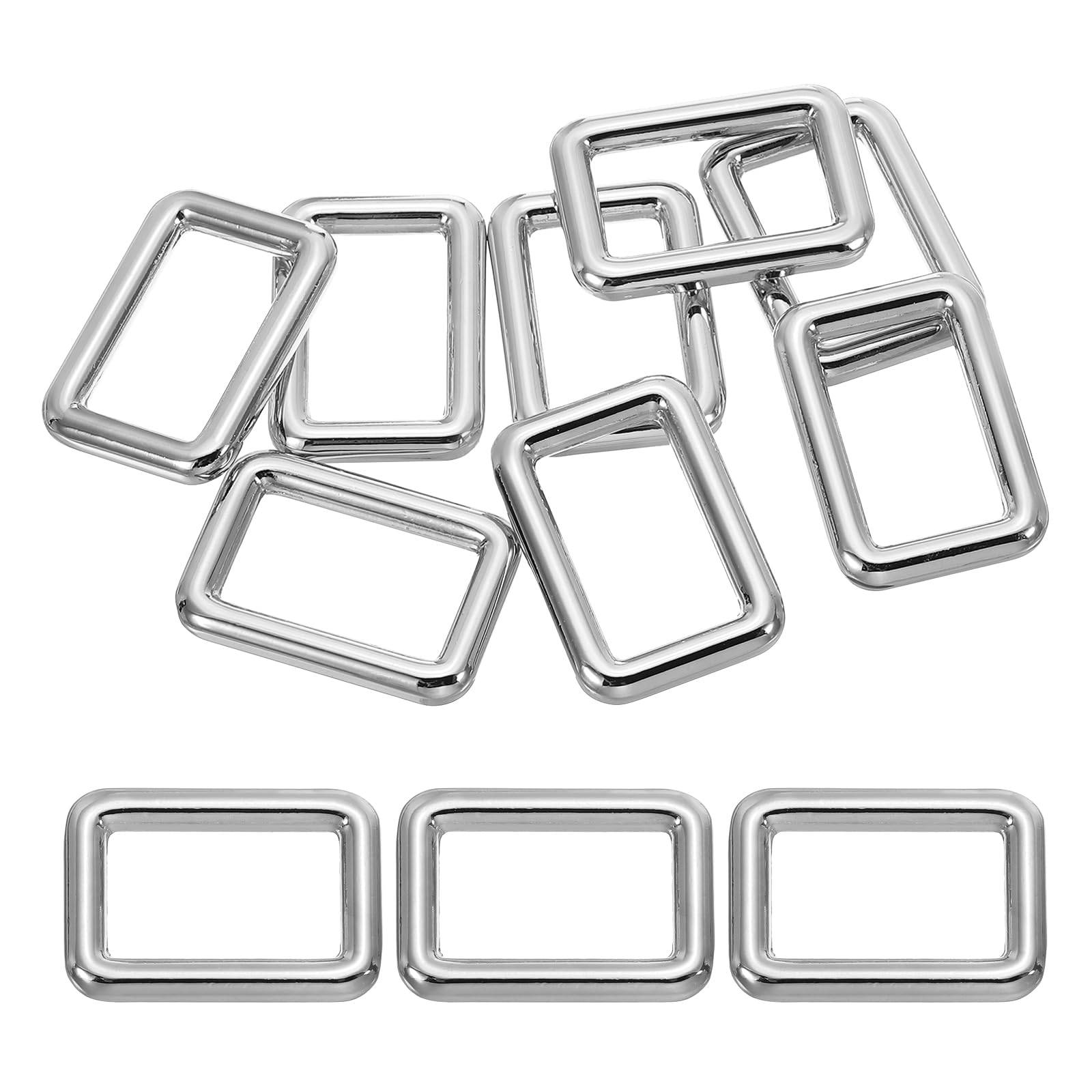 PATIKIL Flat Metal Rectangle Rings 1-1/4" / 32mm