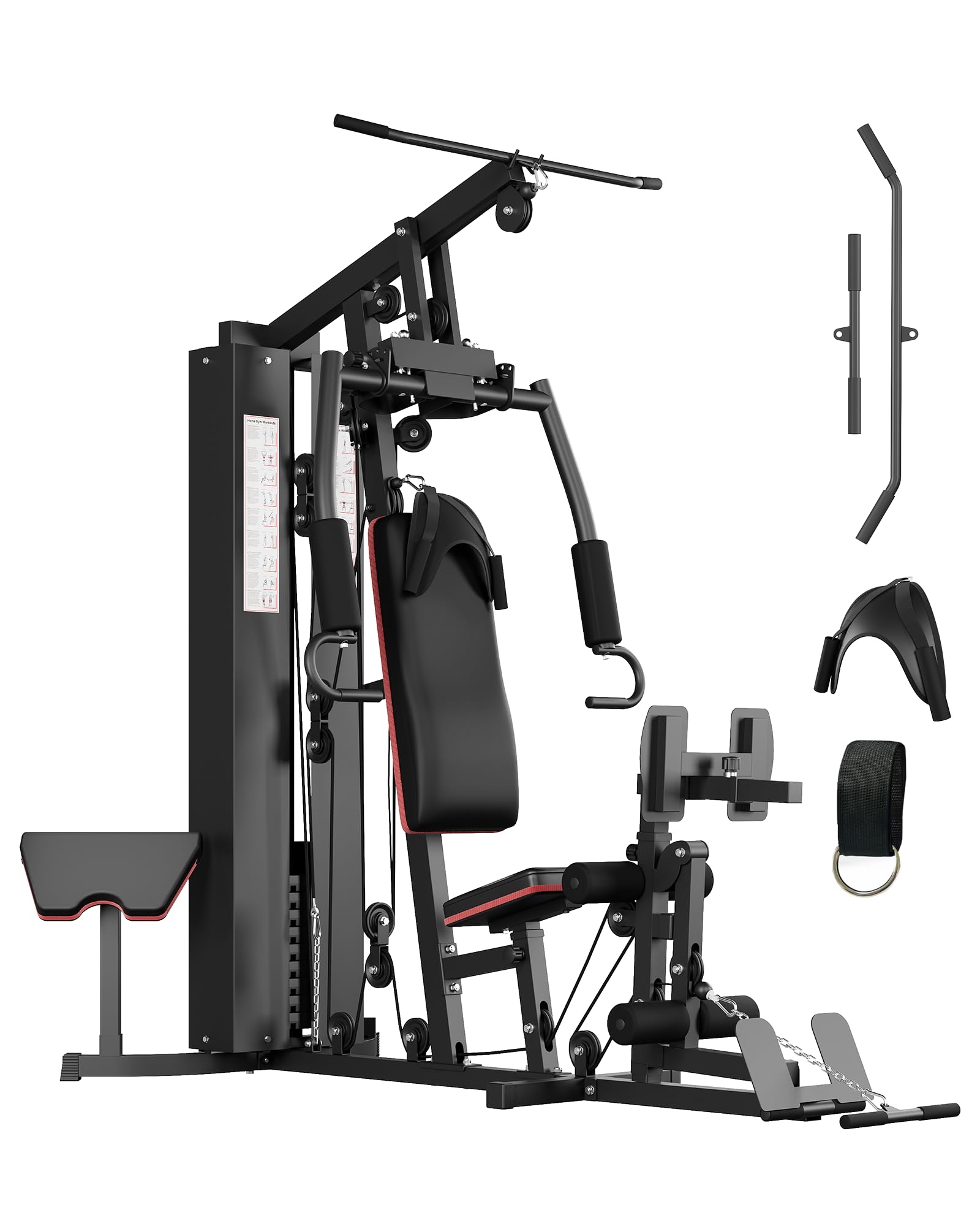 GarveeLife Home Gym Equipment Machine, Full Body Workout Machine with 150 LBS Weight Stack,