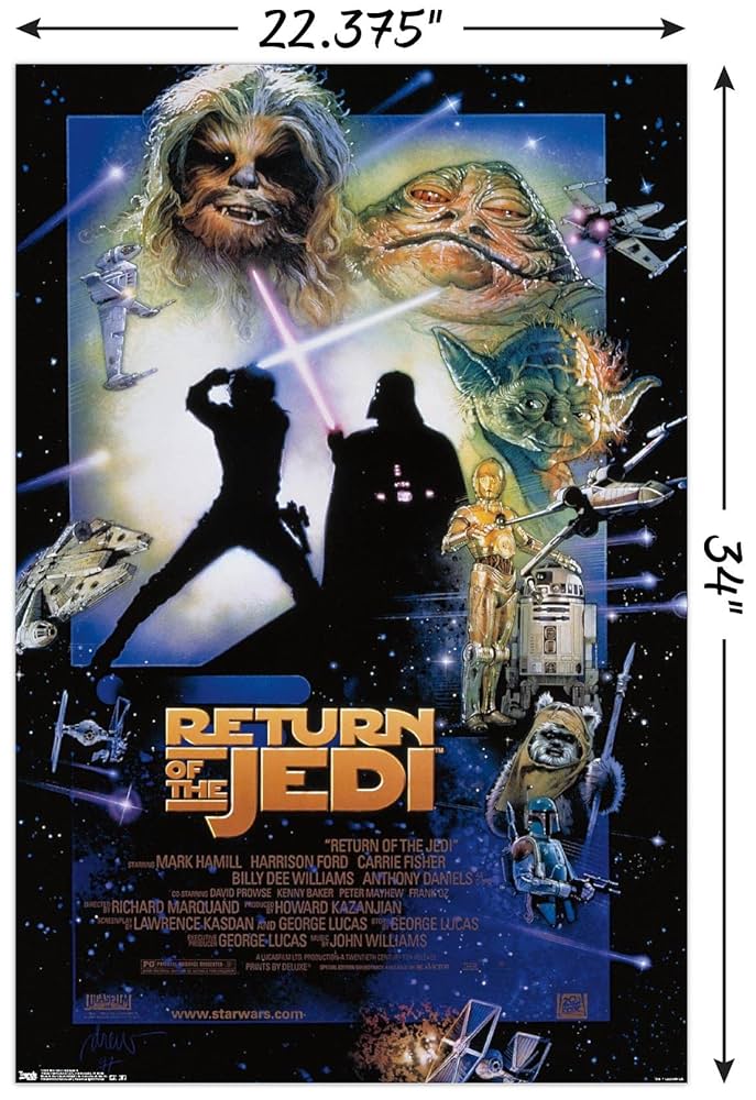【CM146】B1映画ポスター「スターウォーズ ジェダイの帰還」US版1SH Amazon.co.jp: 【大判】映画ポスター 海外版 スター・ウォーズ