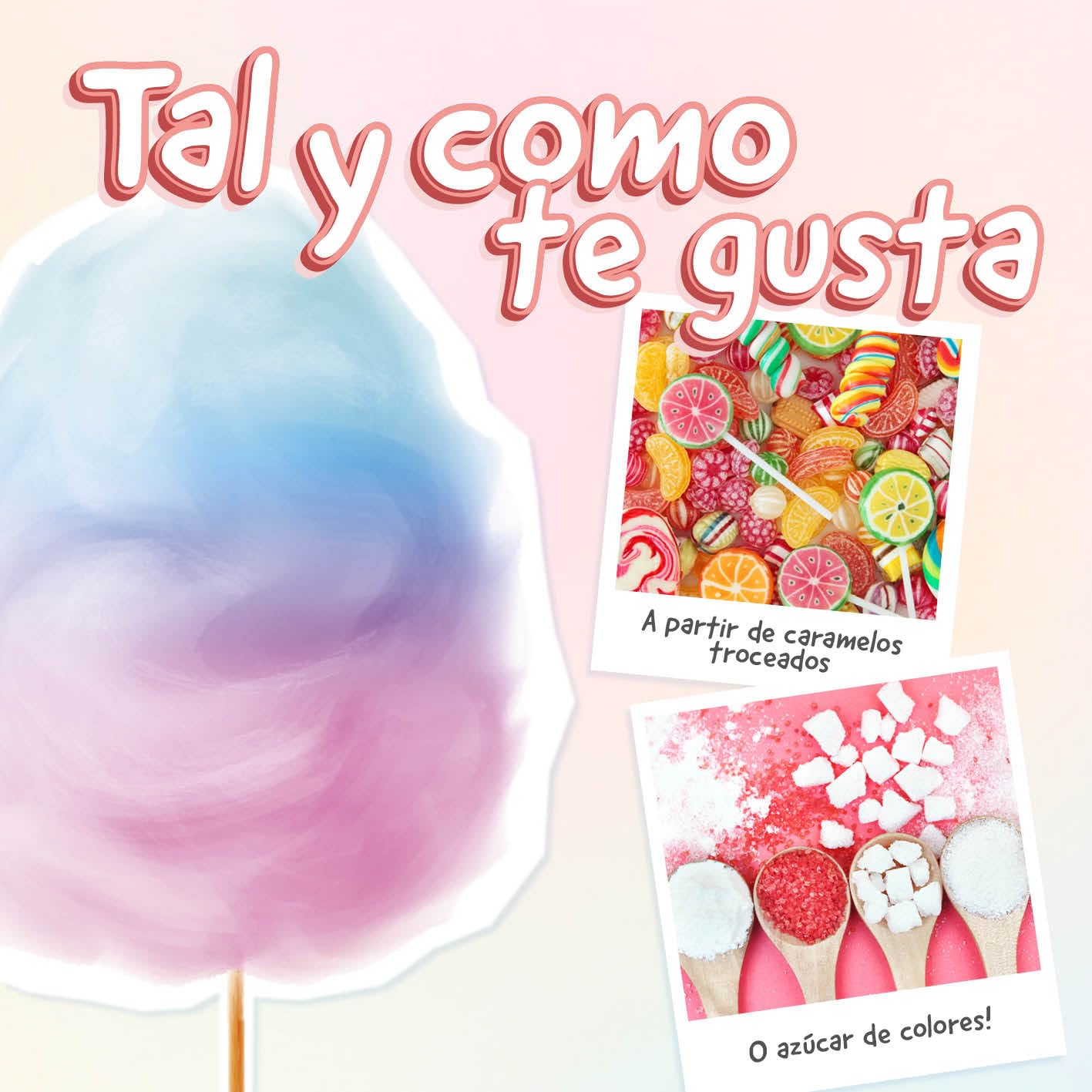 GOURMETmaxx Máquina de Algodón de Azúcar para el hogar | El Original Rojo con 10 palitos y Cuchara medidora en nostálgico diseño Retro | Mejor algodón de azúcar