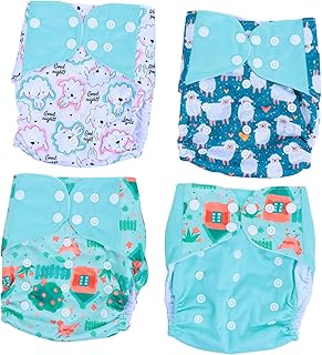 4 Pçs Fraldas Laváveis Calças De Treinamento De Xixi Para Crianças Fraldas De Pano De Bolso Para Xixi Fraldas Para Bebês Recém-Nascidos Fraldas Para Recém-Nascidos Fraldas