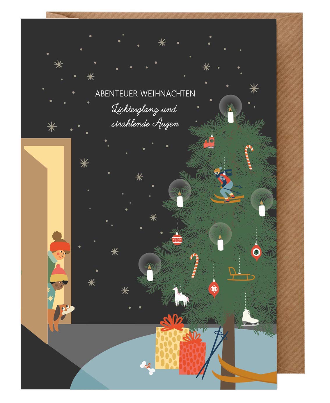 Dabelino Set Mit 3 Witzigen Weihnachtskarten Für Kinder – Nachhaltig & Plastikfrei