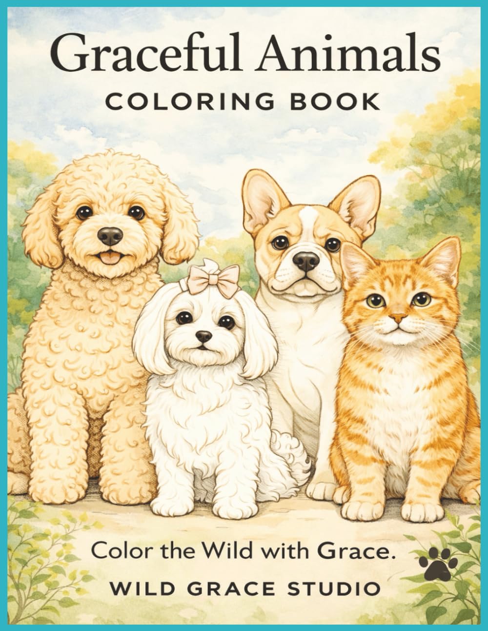 Wild Grace: A Calming Animal Coloring Book