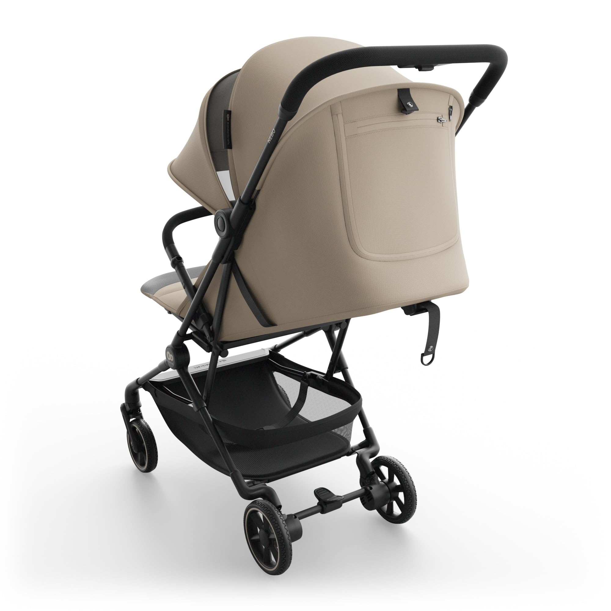 Kinderkraft NEBO poussette cabine ultralégère pliage une main 51×43×21 cm Beige