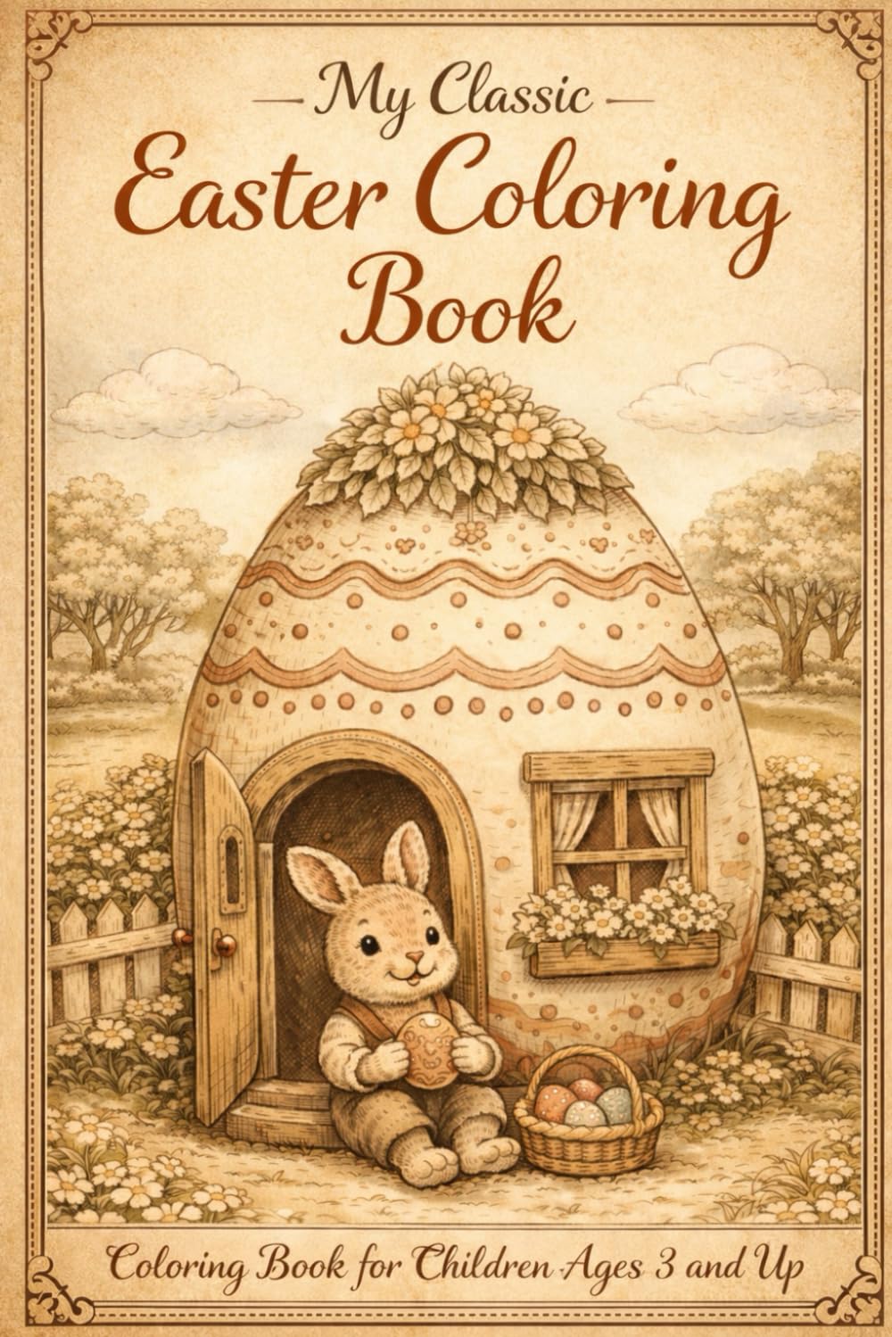 My classic Easter Coloring Book: Coloring Book for Children ages 3 and up