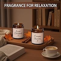 Vista 13 de Fall Candles, Apple Pie Scented Candle for Home- Fall Scented Candles Gift Set for Women & Men, Autumn Aromatherapy Candle for Holiday