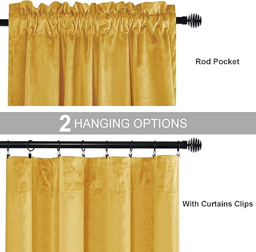 Miniatura 193 de Cortinas de terciopelo JIUZHEN, cortinas opacas suaves de terciopelo retro para dormitorio, cortinas elegantes con reducción de ruido y Rosa