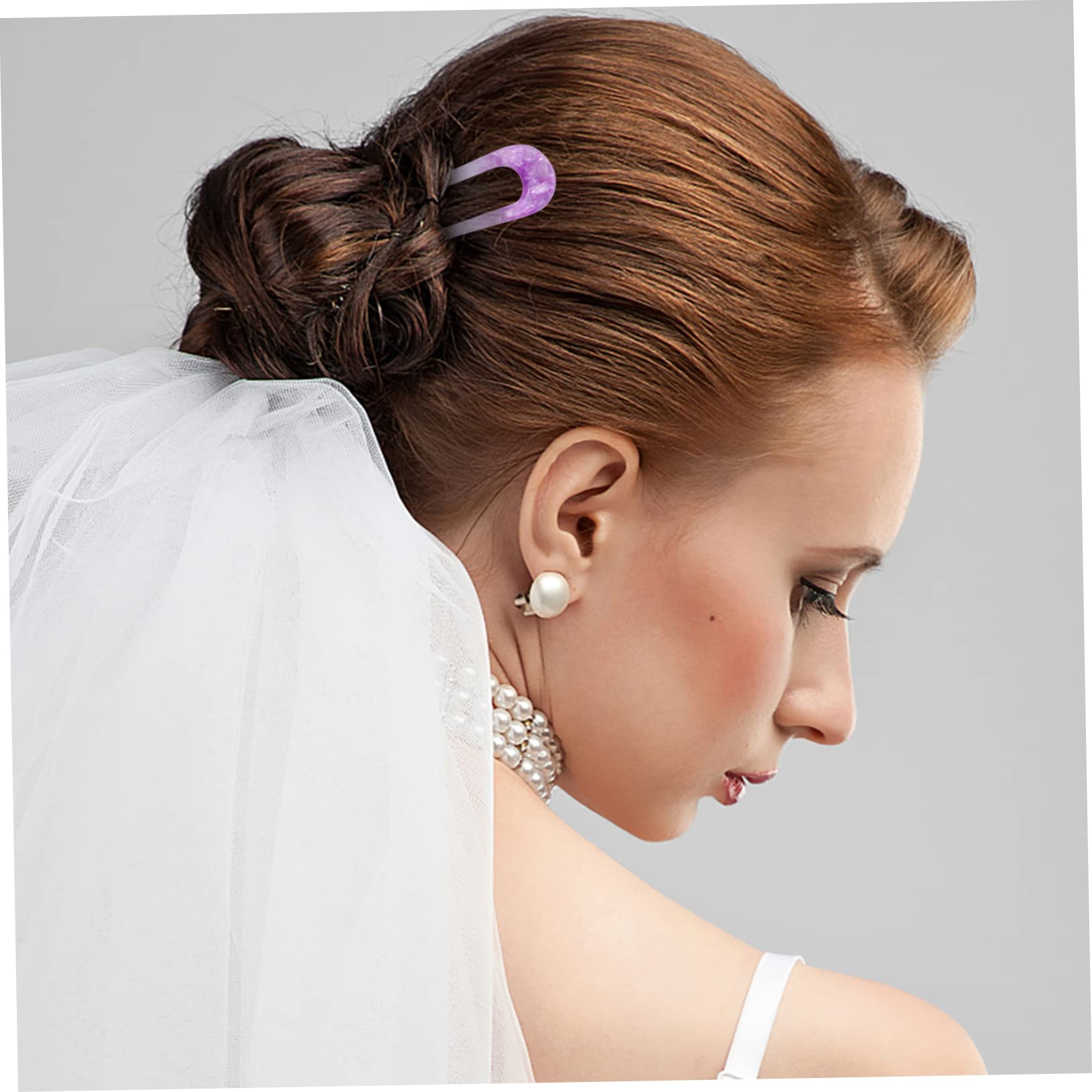 Healeved 12stücke U-förmige Haarnadeln Acetat Wellenförmige Haarspangen Für Stilvolle Haarschmuck-accessoires Verschiedenen Farben Schildpatt Für Frisuren