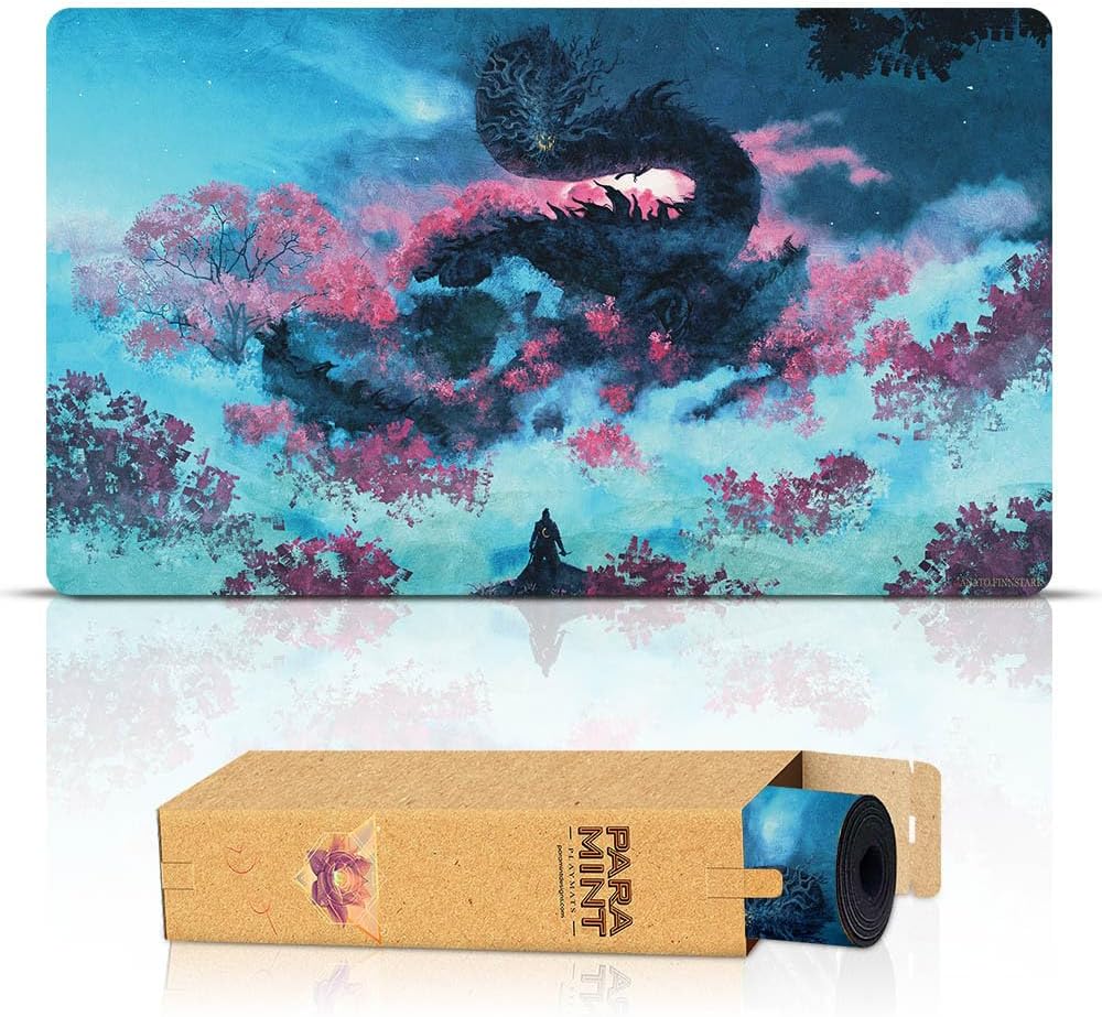 Sekiro vs. The Black Star (Stitched) - MTG Playmat by Anato Finnstark, Sekiro - Compatible with Magic The Gathering Playmat - Play MTG, YuGiOh, TCG - Play Mat Art Designs & Accessories