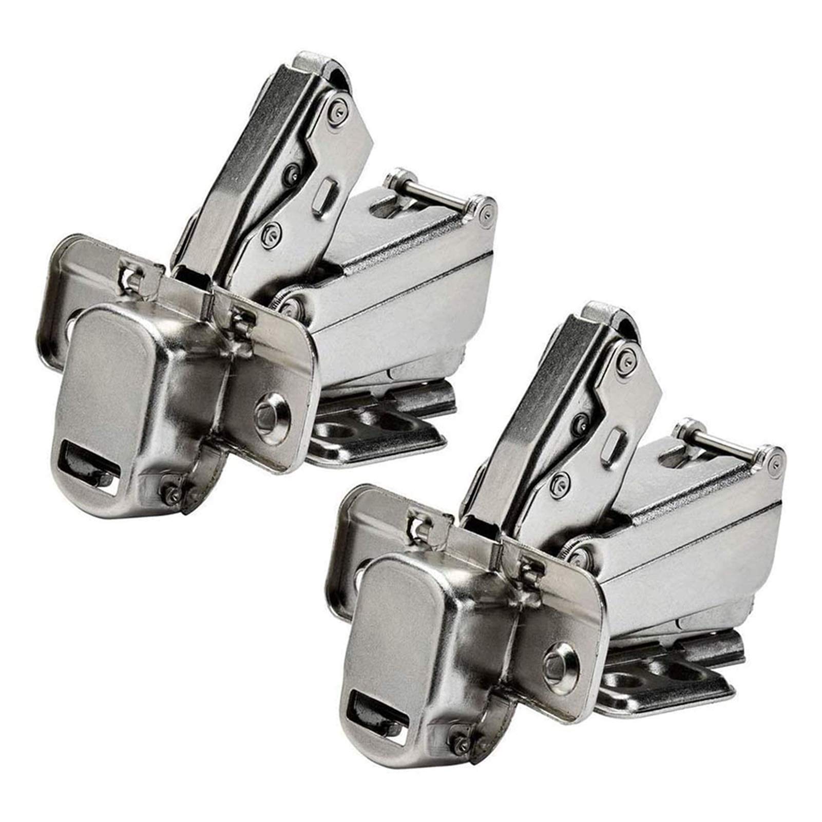 2 szt. Zawiasy 175 stopni. DIY bezramowe zawiasy do drzwi szafek ukryte, hydraulicznie regulowane zawiasy montażowe sprzęt meblowy