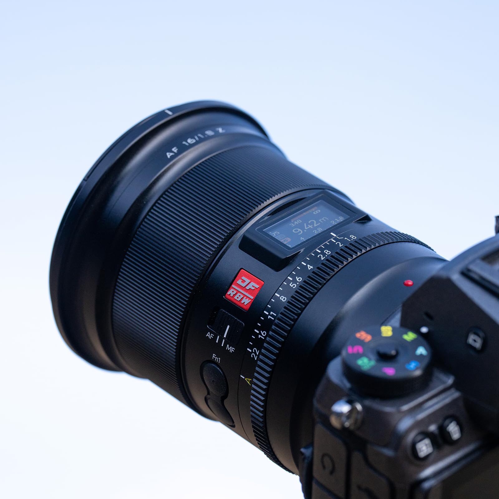 VILTROX 16mm F1.8 Objectif pour Appareil Photo à Mise au Point Automatique pour Monture Nikon Z Objectif Grand Angle à Grande Ouverture Ecran LCD intégré
