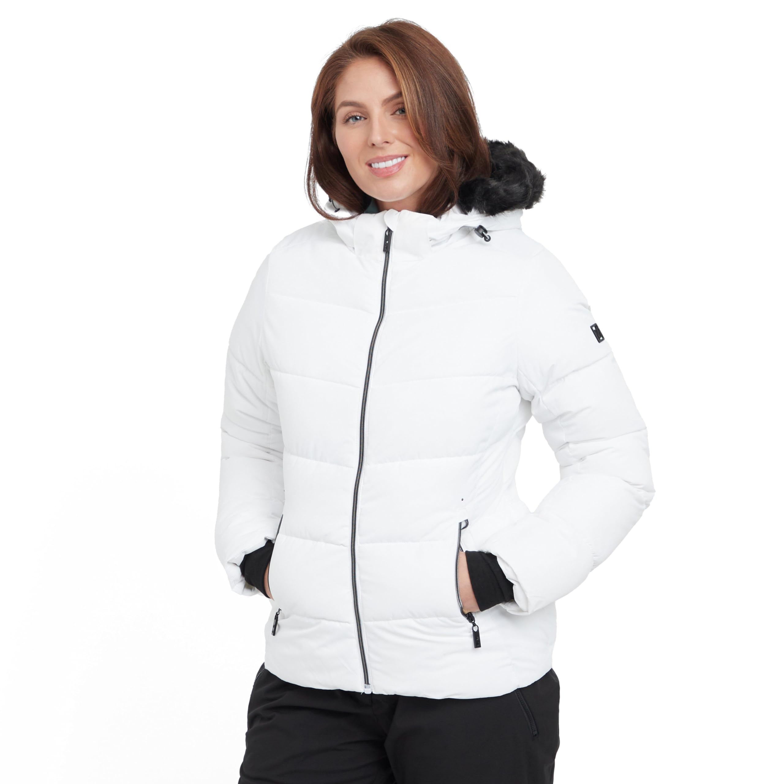 Dare 2b Womens Glamorizev Ski Jacket, White, 18 EU