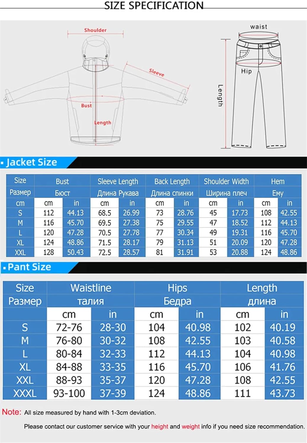 Hcclijo Men Winter Ski Suit Windproof Waterproof Skiing Snowboarding Jackets And Pants Outdoor Sports Ski Set