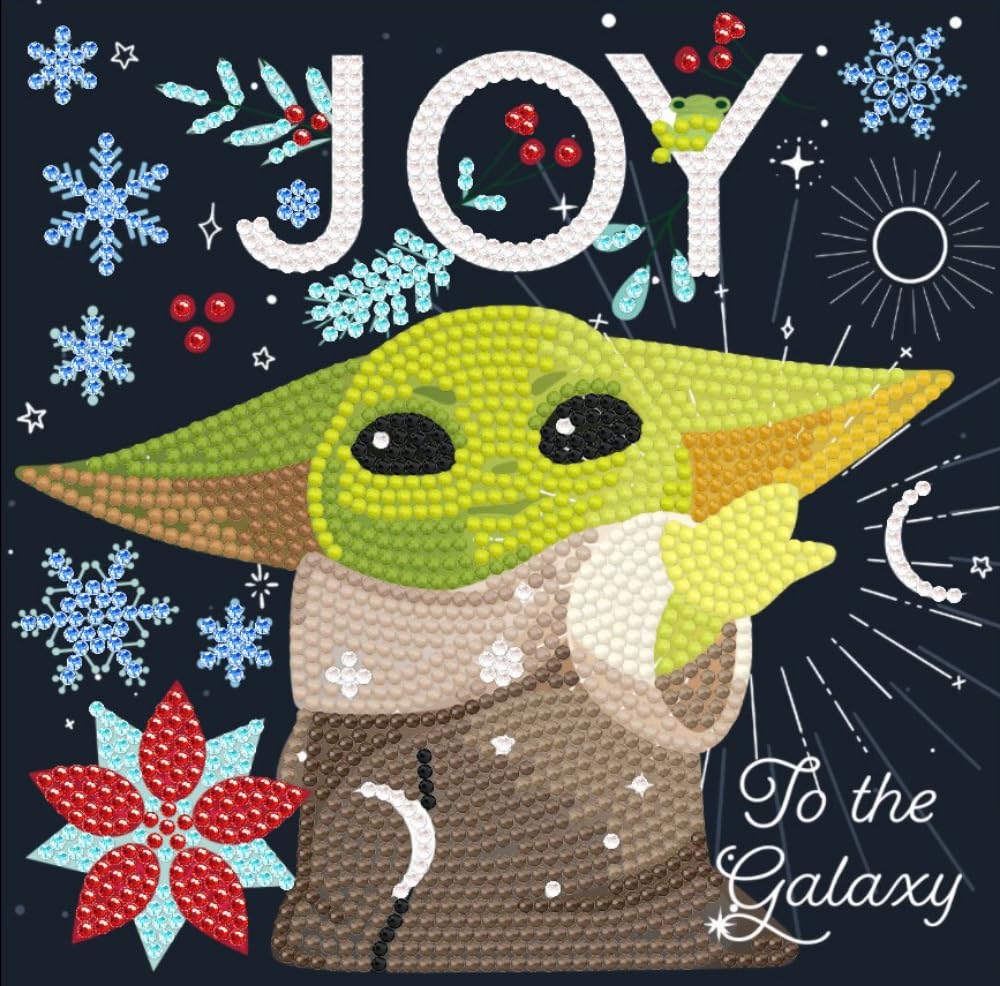 Crystal Art Grogu Joy To The Galaxy (Star Wars)- 18X18cm Card