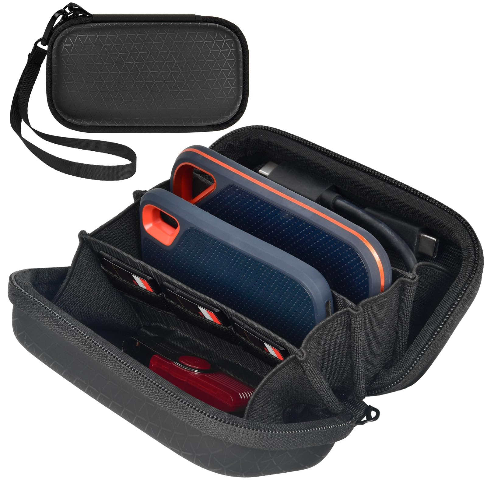 Case for SanDisk Extreme Pro/for SanDisk Portable SSD 1TB 2TB 4TB 500GB External Solid State Drive, for Samsung T7/T9, for Crucial X9/X10 Pro & SD Card Accessories, for Students & Office Use -Box Only-image-18