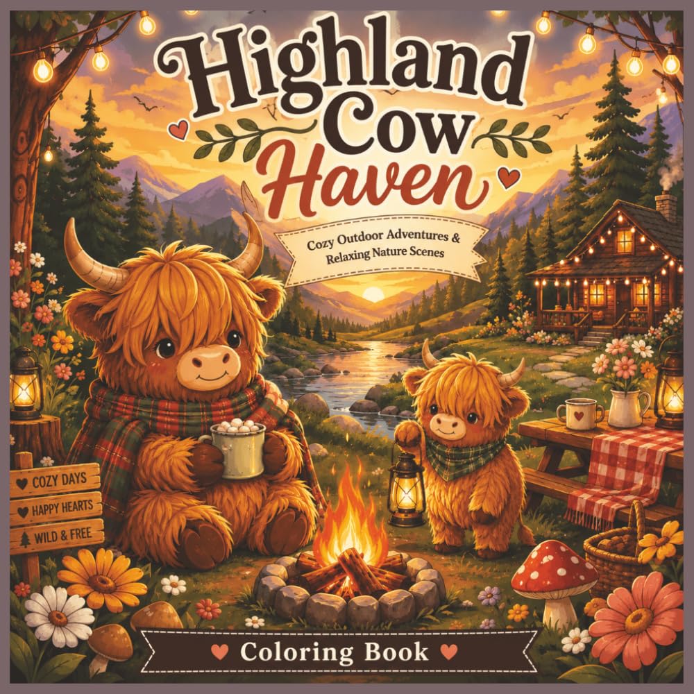 Highland Cow Haven: Cozy Outdoor Adventures & Relaxing Nature Scenes