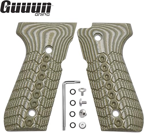 Miniatura 8 de Guuun Beretta 92fs Grips G10 textura mecánica estándar tamaño completo M9 92A1 96A1 92 INOX Grip